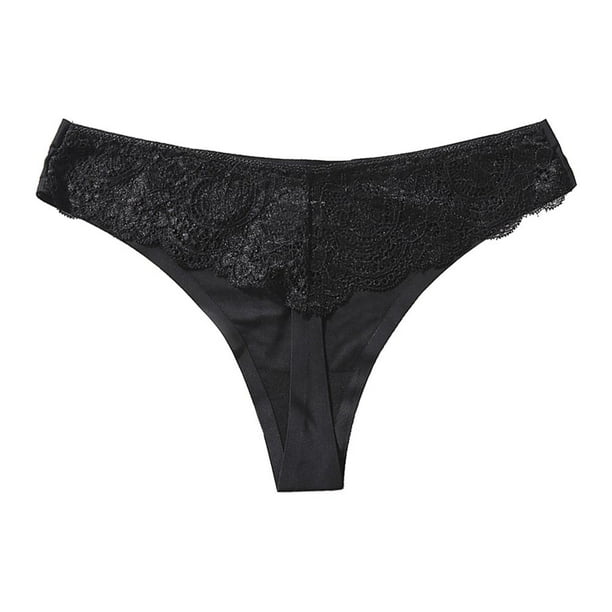 Details about    Women's Underwear Lace Band Cotton Thong Panties